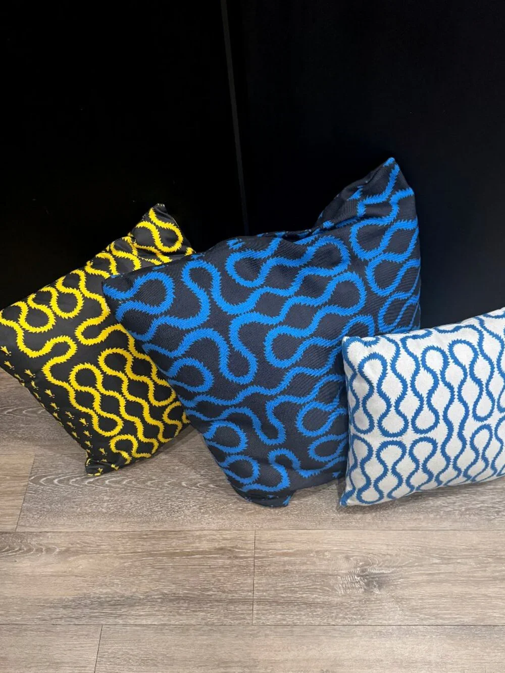 Westwood Style Pattern Squiggle cushions